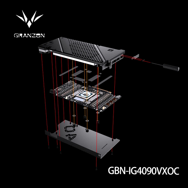 Rtx 4090 Water Block Full Cover - مبرد مائي من Granzon لبطاقة IGame