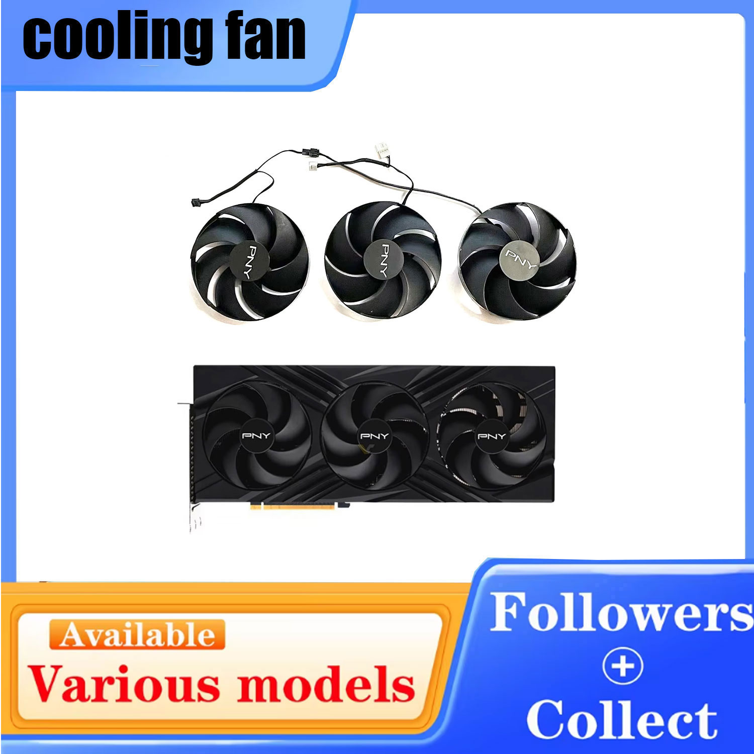 Rtx 4090 24Gb Graphics Card - مروحة جديدة تمامًا FD10020M12D 100MM 4PIN
