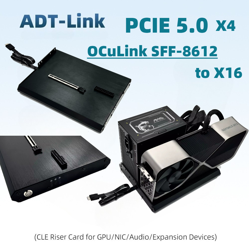 Oculink Gpu Dock Station - محطة توصيل بطاقة الرسومات الخارجية OCuLink