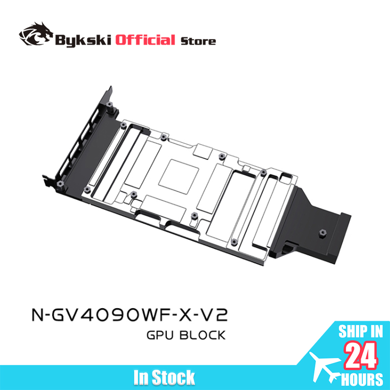 Rtx 4090 Water Block Full Cover - Bykski N-GV4090WF-X-V2 وحدة معالجة الرسومات كتلة