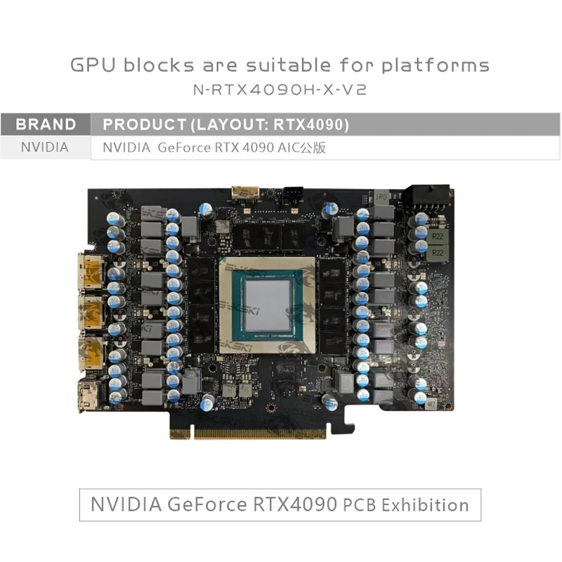 بلوك تبريد بمعالج الرسومات من  - مراجعة Rtx 4090 Water Block Full Cover وسعره