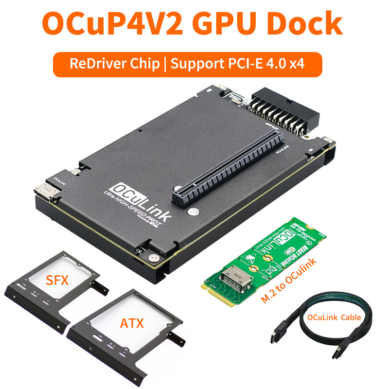 OCuP4V2 OCuLink GPU Dock ReDri - مراجعة Oculink Gpu Dock Station وسعره
