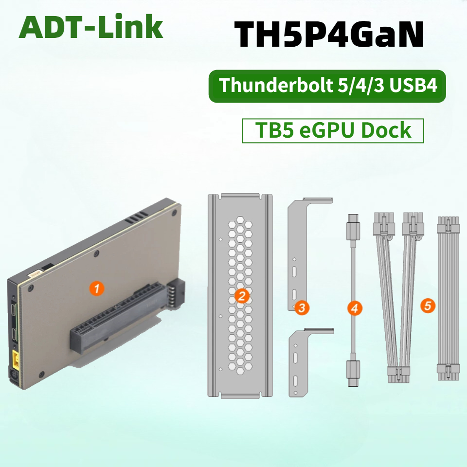 TH5P4GaN جهاز توصيل بطاقة الرس - مراجعة Gpu External Dock Egpu Thunderbolt 4 وسعره
