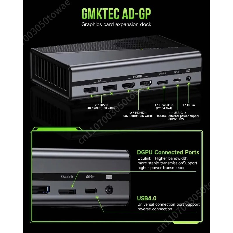 محطة توصيل OcuLink لوحدة معالج - مراجعة Oculink Gpu Dock Station وسعره