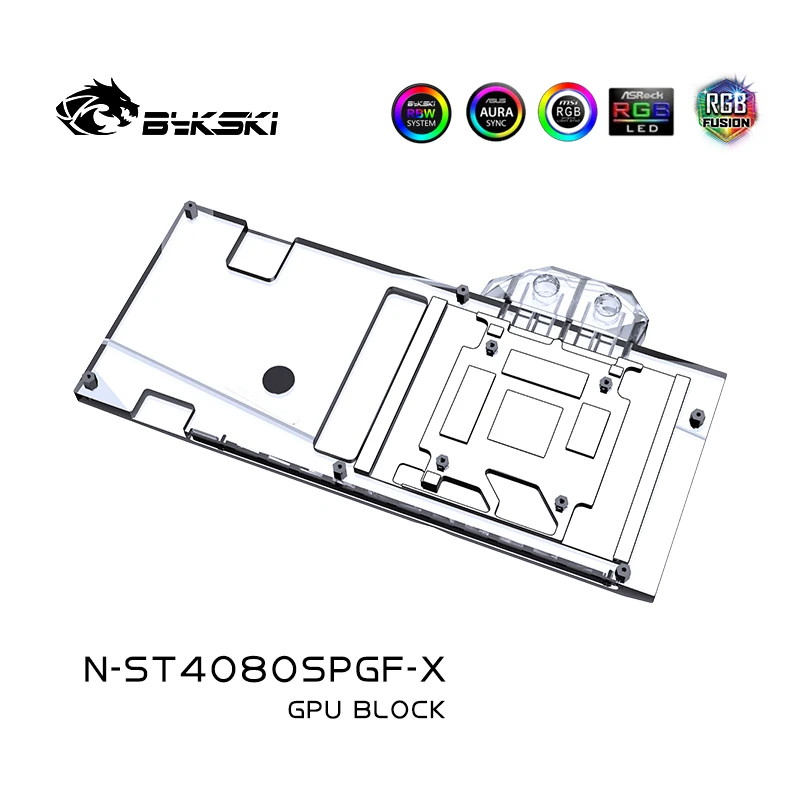 Bykski GPU Block لـ Zotac GeFo - مراجعة Rtx 4080 Water Cooling Block وسعره