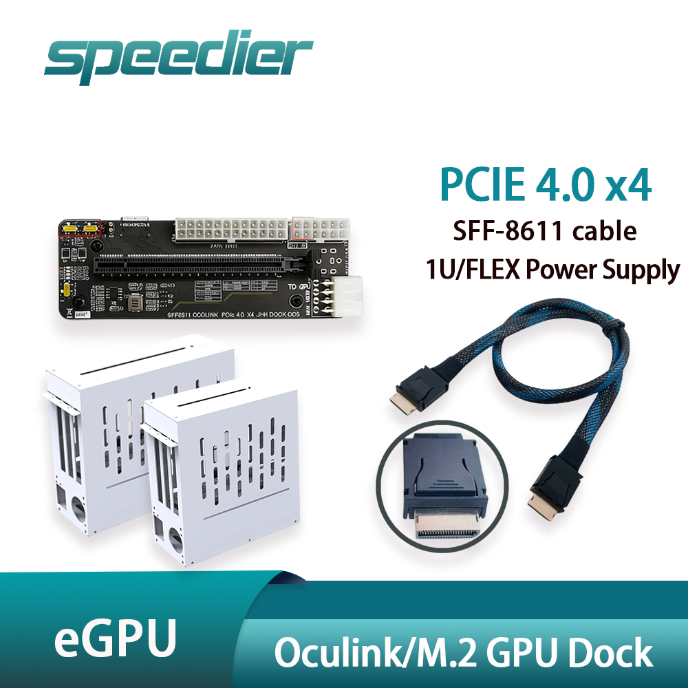 محطة توصيل eGPU PCIE 4.0 X4 Oc - مراجعة Oculink Gpu Dock Station وسعره