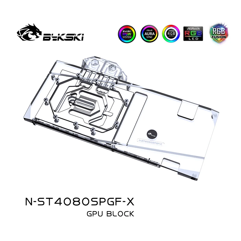 بلوك تبريد Bykski N-ST4080SPGF - مراجعة Rtx 4080 Water Cooling Block وسعره