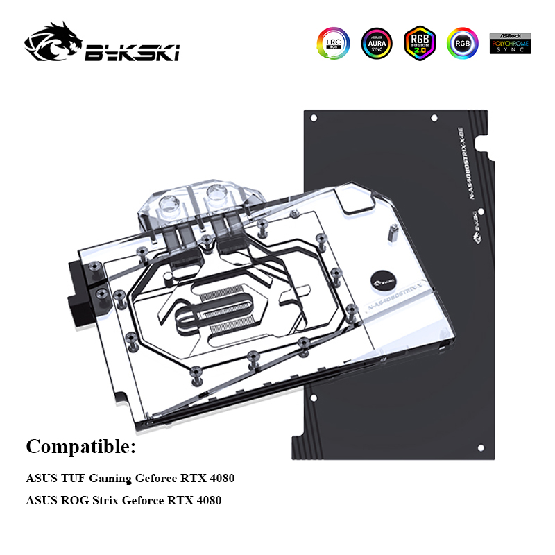 يستخدم مبرد المياه Bykski GPU  - مراجعة Rtx 4080 Water Cooling Block وسعره